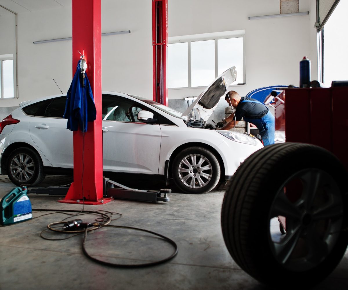 Car repair and maintenance theme