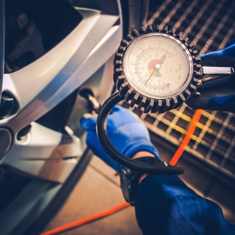 Tire Pressure Car Service Check
